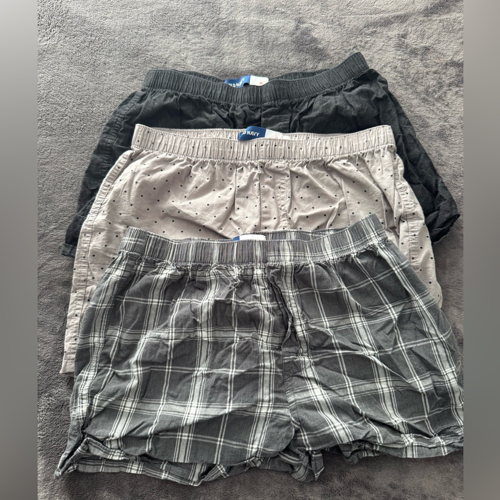 Old Navy 3-Pack Soft-Washed Boxer Shorts -- 3.75-inch inseam Gray Combo